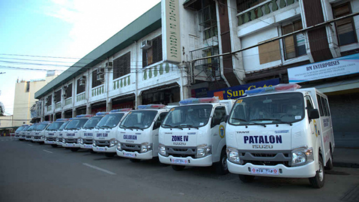 zamboanga city chooses isuzu traviz for barangay emergency network