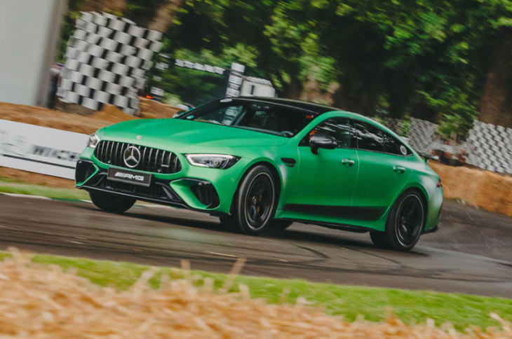 mercedes-amg gt 63 phev launches off at goodwood