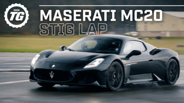 ride onboard with the stig as he laps the maserati mc20 supercar