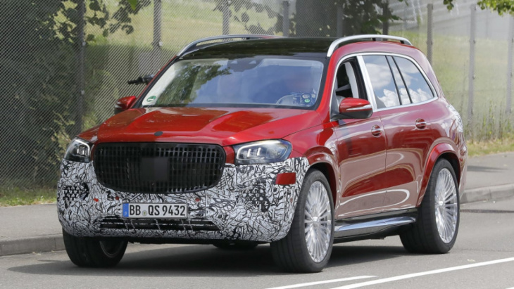 new mercedes gls facelift spied in super-luxury maybach form