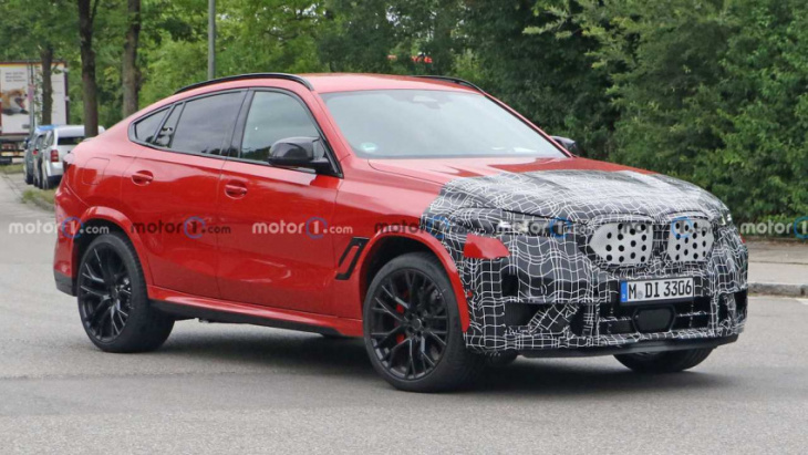 facelifted bmw x6 m spied again wearing hardly any camouflage