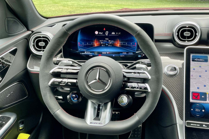 android, first drive: 2023 mercedes-amg c 43