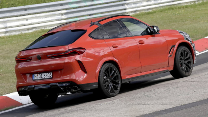 2023 bmw x6 m facelift spotted testing on nurburgring