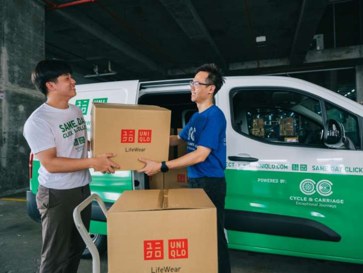 fleet of all-electric citroën ë-berlingo vans to support uniqlo's 'click and collect' service in singapore