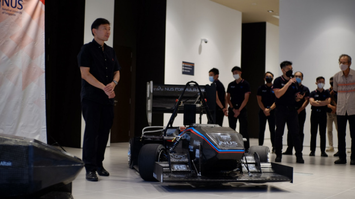 singapore's first electric formula sae race car, built completely by undergraduates!