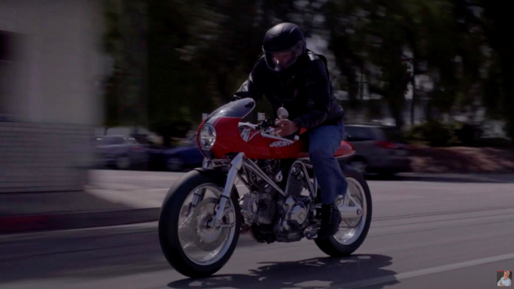 revival cycles fuse ducati rolls into jay leno's garage