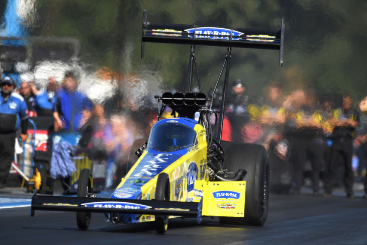 nhra seattle saturday qualifying, sunday pairings: brittany force rockets to fifth no. 1 of season