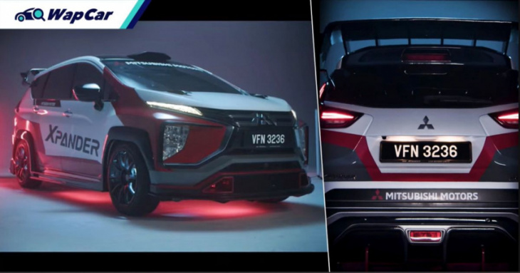 mitsubishi teases some faux motorsports bits for its best-selling xpander