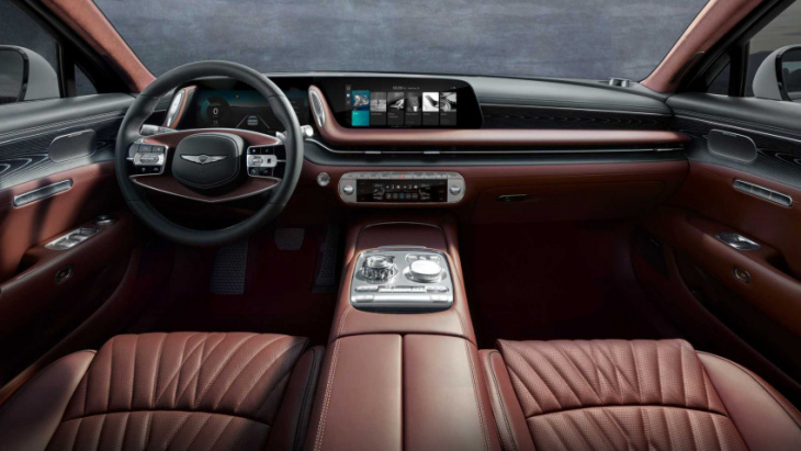 2023 genesis g90 interior, specs revealed: air suspension, electric supercharger