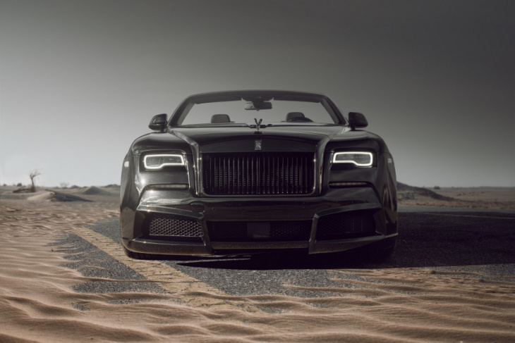 spofec builds 3 overdose convertibles based on the rolls-royce dawn black badge