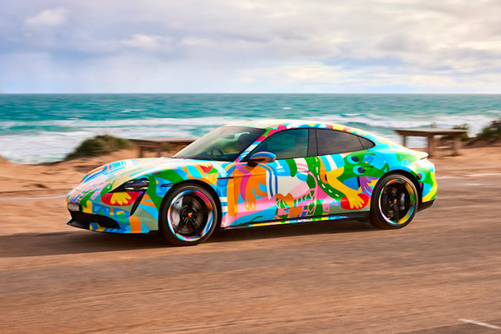 porsche creates taycan nft digital art car