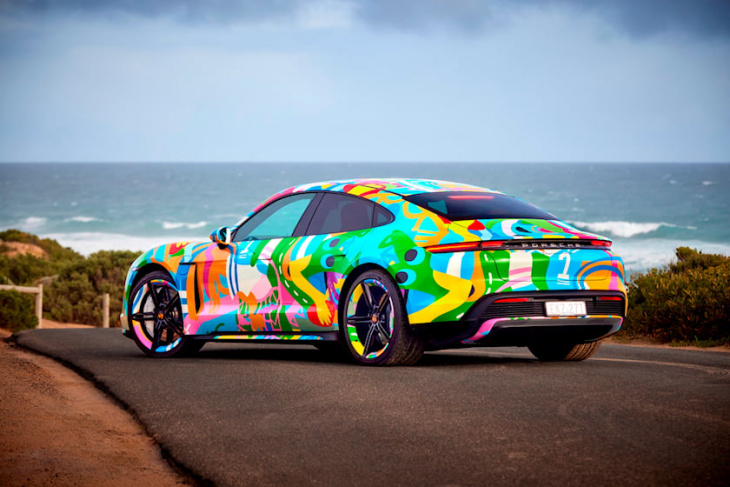 porsche creates taycan nft digital art car