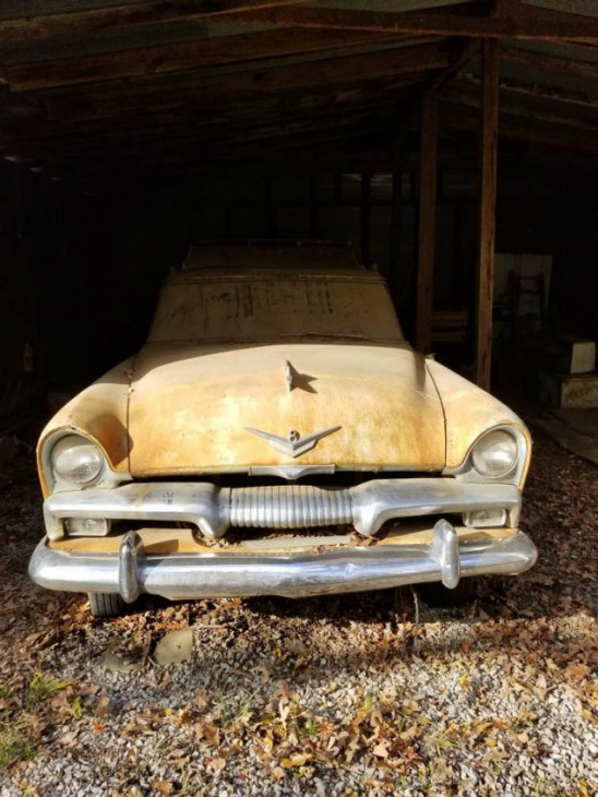 barn-found 1955 plymouth belvedere limo might be the last of its kind, needs help