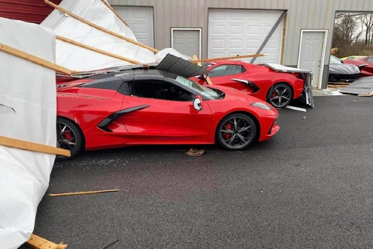 amazon, chevrolet corvette production stops after plant catches fire in deadly us storms