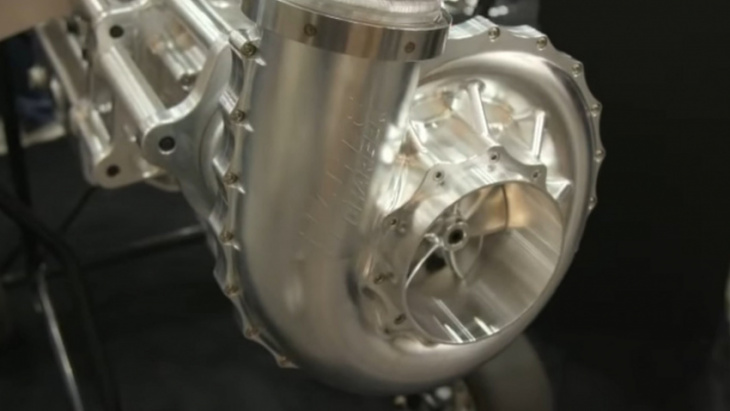 massive billet aluminum centrifugal supercharger can support 4,000 hp
