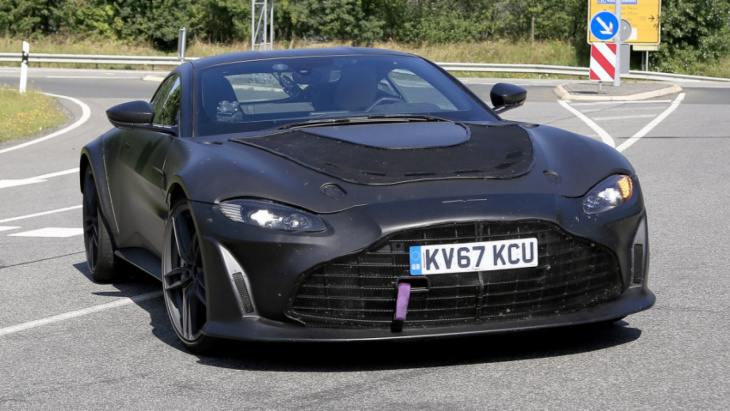 new aston martin v12 vantage: new image and video ahead of 2022 launch
