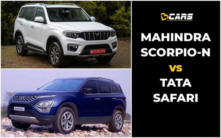 mahindra scorpio-n vs tata safari price, engine specs, dimensions comparison
