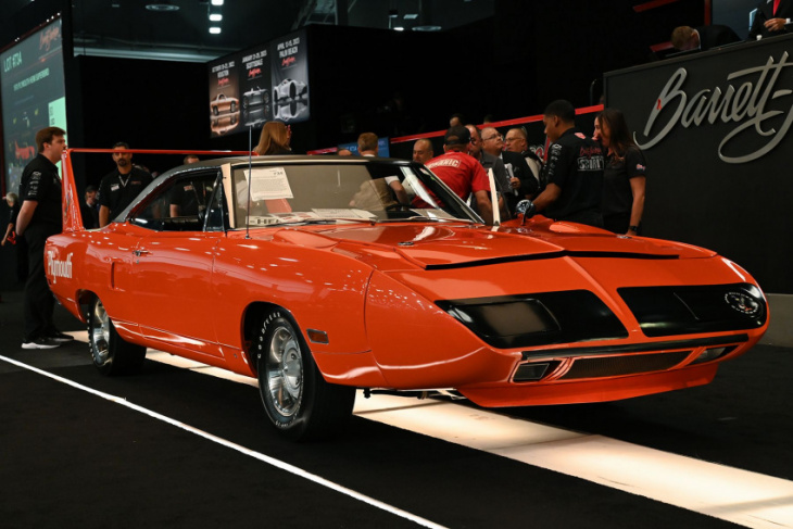 plymouth superbird crosses auction block for record price