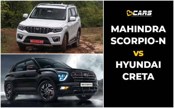 mahindra scorpio-n vs hyundai creta price, engine specs, dimensions comparison