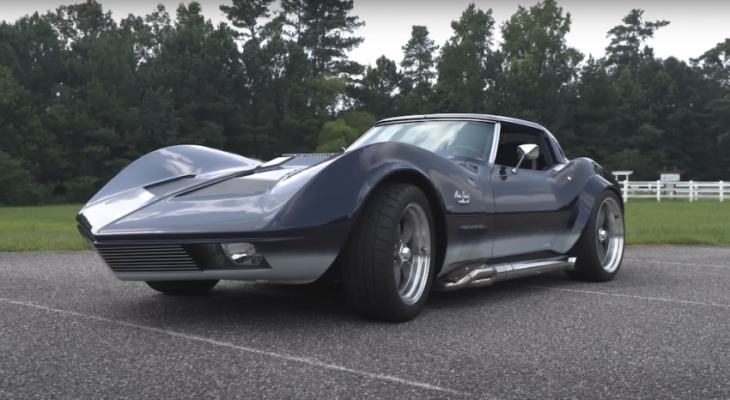 1973 corvette mako shark found in field and promptly fixed up