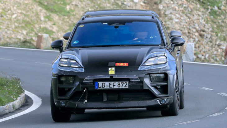 porsche macan ev: new all-electric luxury suv spotted testing