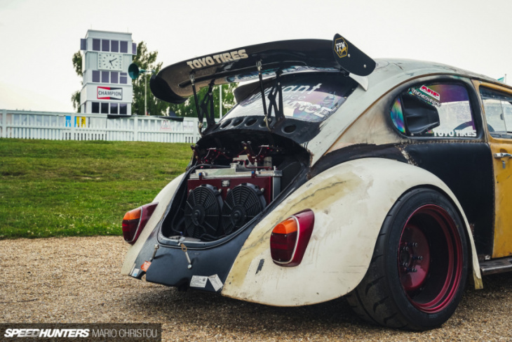 square engine, round car: a backwards, bonkers vw beetle