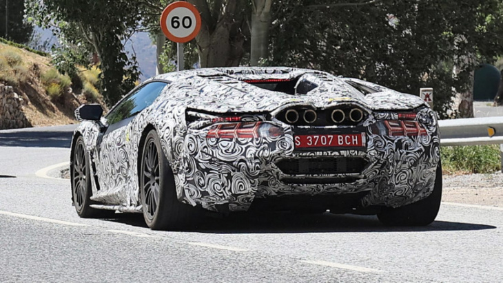 v12 hybrid lamborghini aventador replacement spotted with early production body