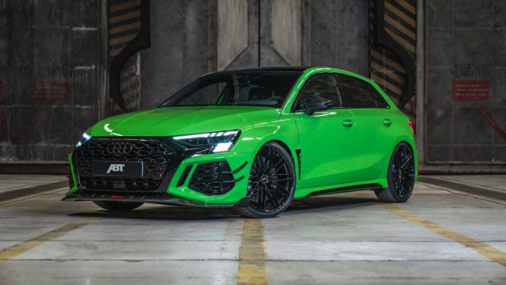 abt’s audi rs3-r has 493bhp and a spiky aero package