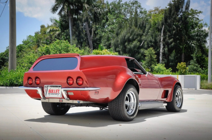 1968 corvette sportwagon is packing 707 hp of big block heat underhood