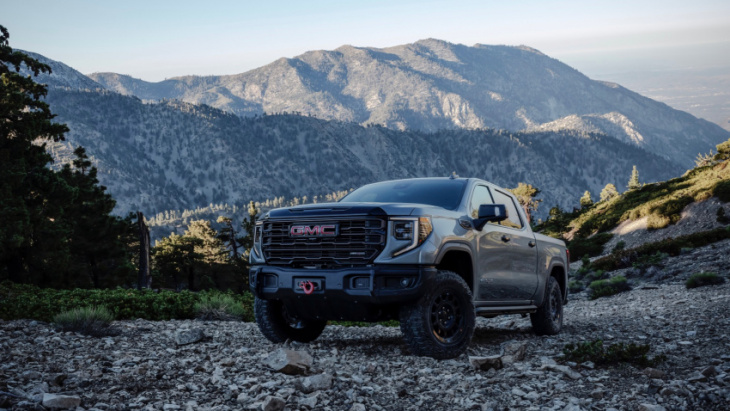 2023 gmc sierra 1500 at4x aev edition digs into the aftermarket parts bin for more capability