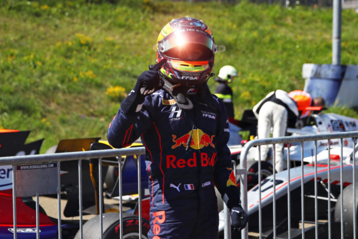 red bull junior hadjar secures austria f3 pole