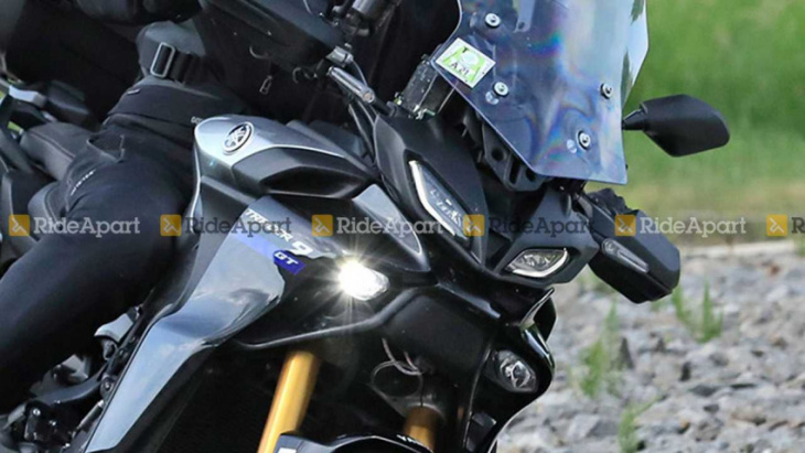 spotted: yamaha tests 2023 tracer 9 gt adaptive cruise control