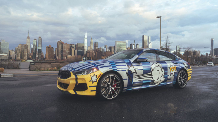 navigating new york with jeff koons in his latest bmw art car