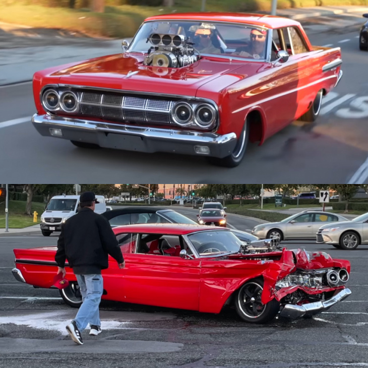 this guy crashed a 1,300 hp mercury comet and the internet is mad