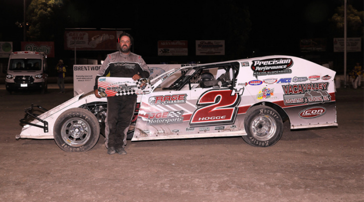 hogge races to career 100th imca modified win at antioch