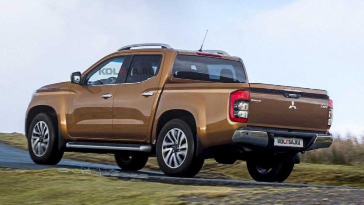 2023 mitsubishi l200 loses camouflage in speculative rendering