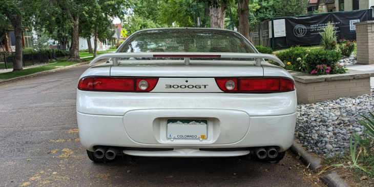 1996 mitsubishi 3000gt is down on the denver street