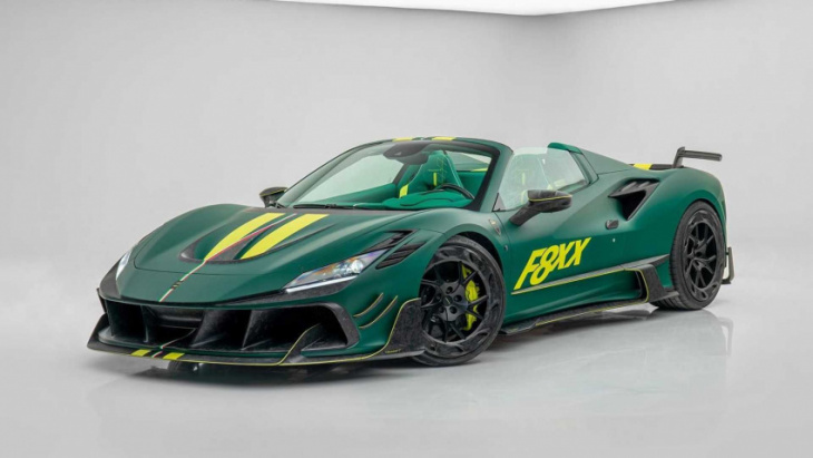 mansory unveils bold, fast and extremely green ferrari f8xx
