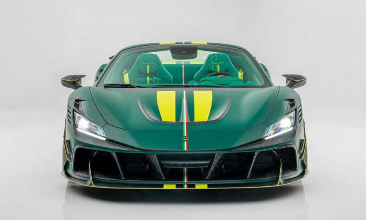 mansory unveils bold, fast and extremely green ferrari f8xx