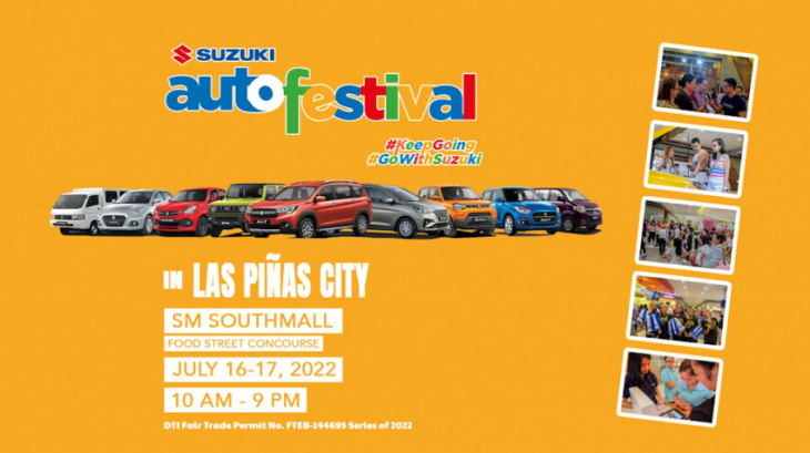 suzuki auto festival heads to sm southmall this july 16 to 17, 2022