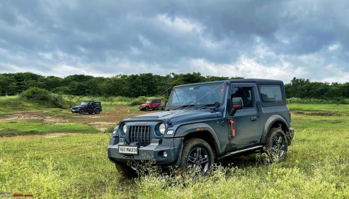 pics: 35 mahindra thars go on an off-road excursion