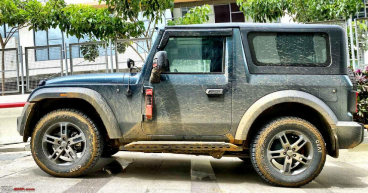 pics: 35 mahindra thars go on an off-road excursion