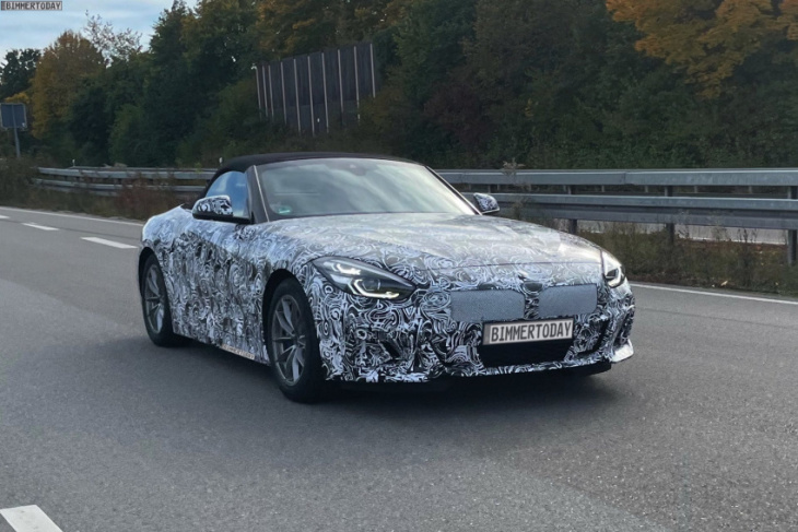 spied: bmw z4 lci facelift spotted—don’t expect many changes