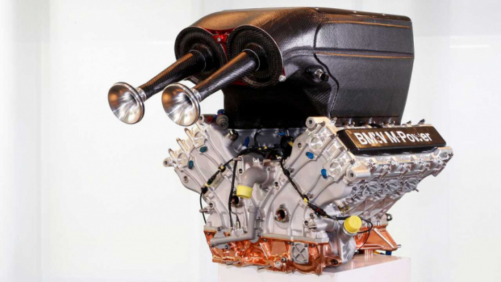 bmw lmdh twin-turbo v8 hybrid engine revealed making 640 hp