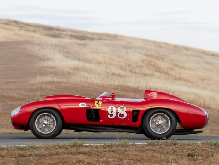 1955 ferrari 410 sport spider is a high-performance racer by scaglietti