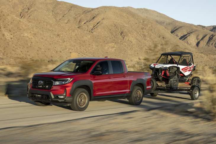 the new honda ridgeline is officially in the same class as the ford f-150