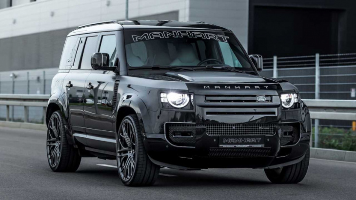 manhart land rover defender is a stealthy 500-hp suv