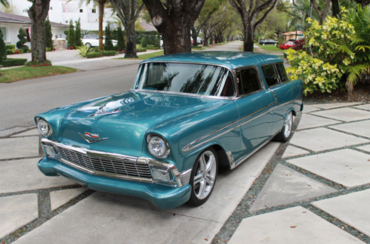 lt1-powered 300hp ’56 chevrolet nomad restomod with a/c – took 8 years to complete