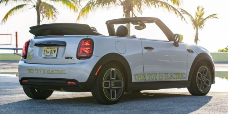 mini presents one-off electric convertible