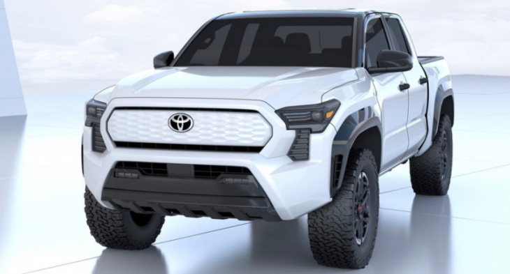 the toyota tacoma bev could be the affordable midsize rivian r1t that america needs